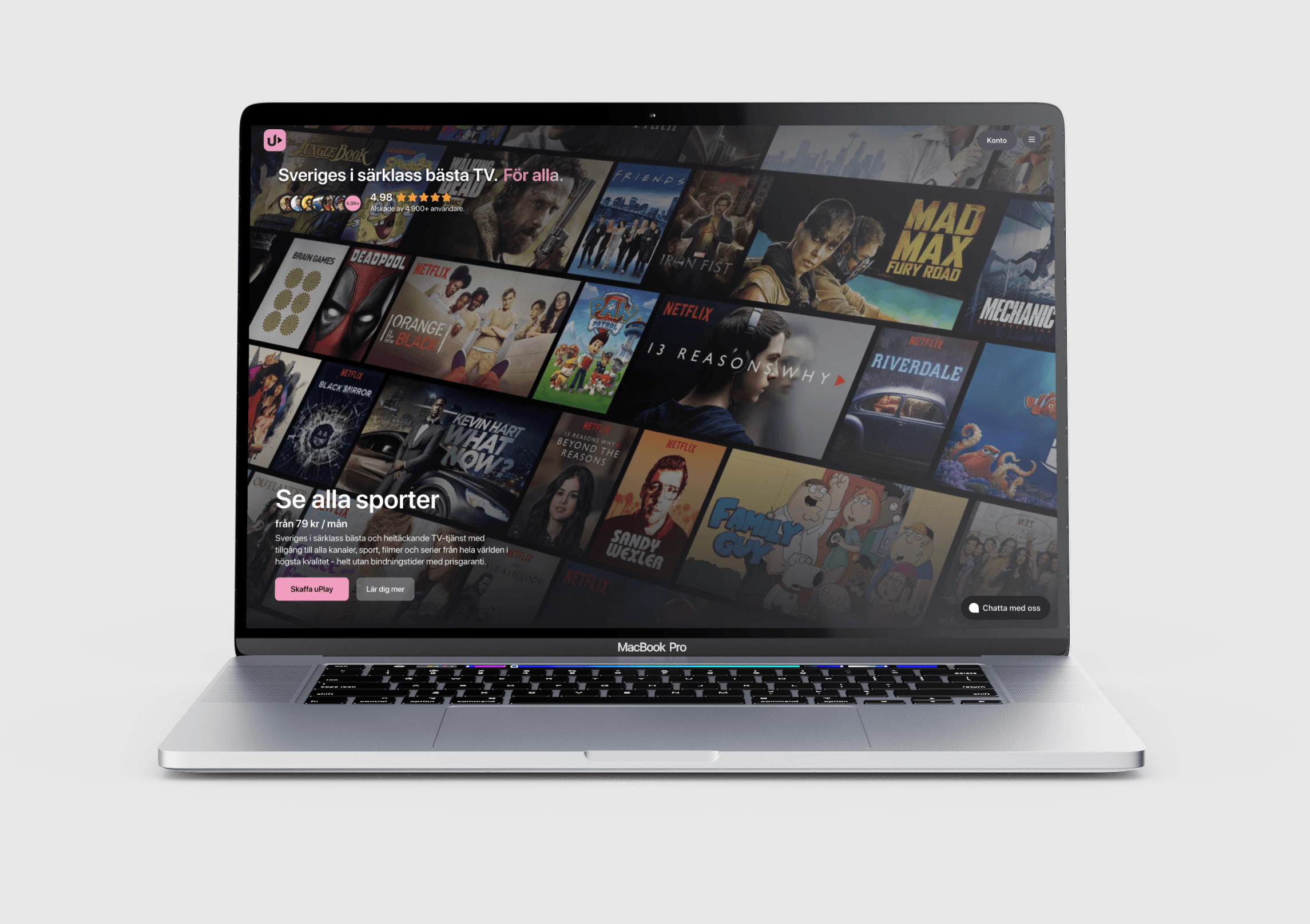 Bästa IPTV i Sverige: Upptäck uPlay för TV, kanaler, filmer och serier